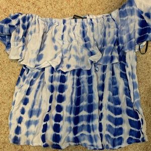 Off the shoulder tie dye top